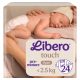 Libero Touch pelenka, Koraszülött 0, 1-2,5 kg, 24 db