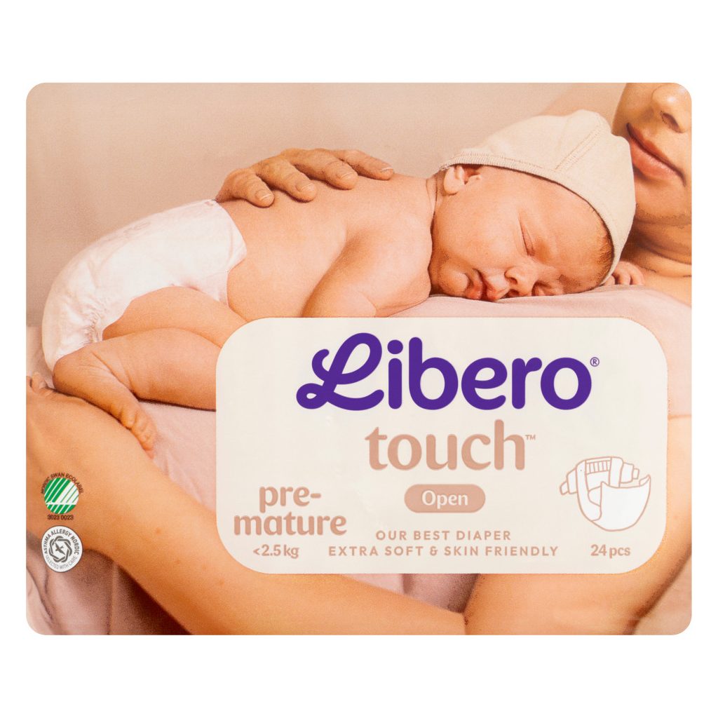 Libero Touch pelenka, Koraszülött 0, 1-2,5 kg, 72 db