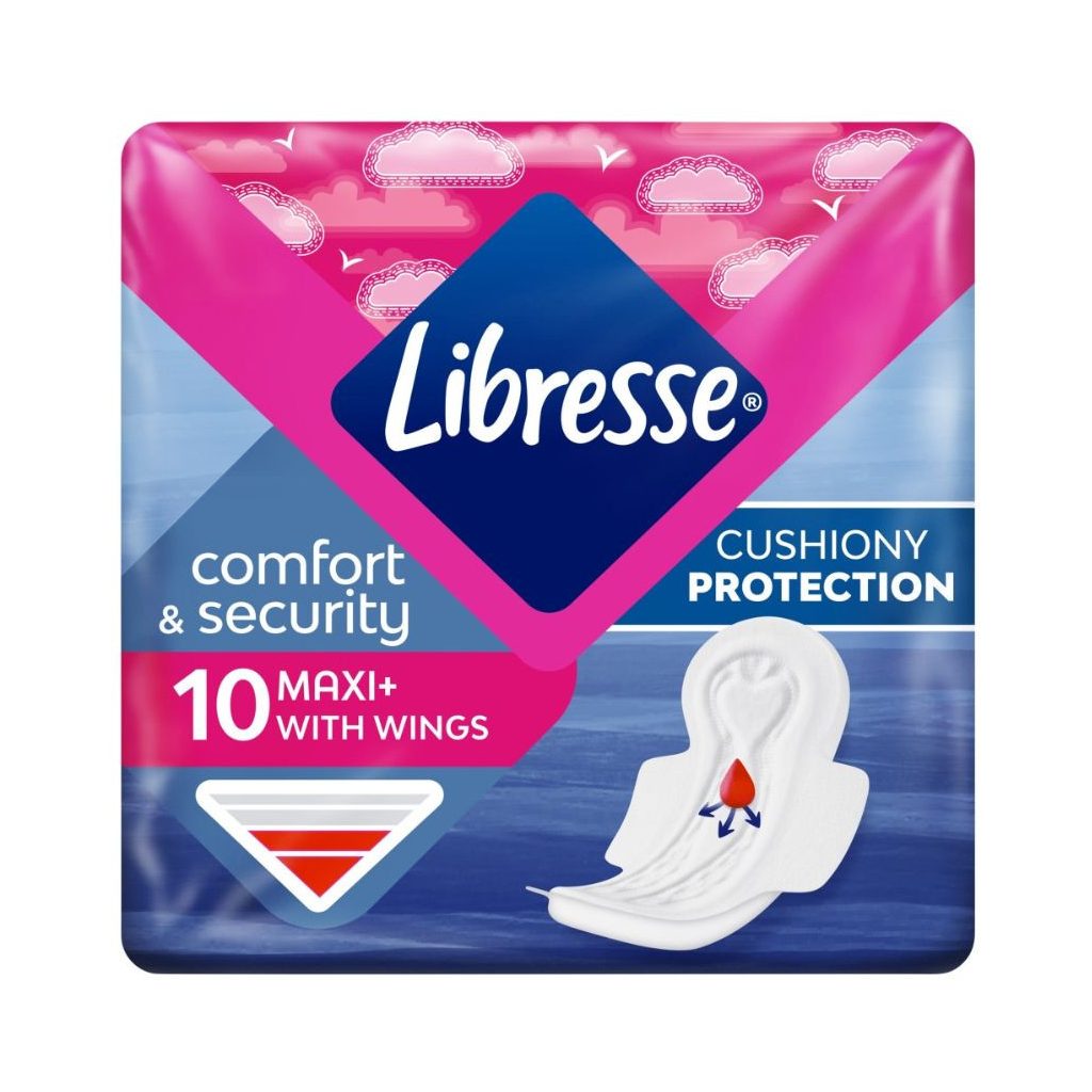 Libresse Maxi+ szárnyas egészségügyi betét (10 db)