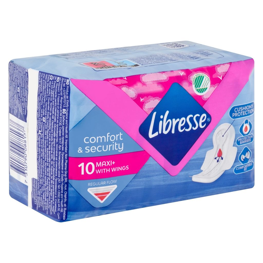 Libresse Maxi+ szárnyas egészségügyi betét (10 db)