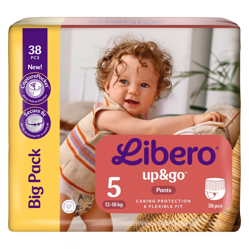 Libero Up&Go 5 bugyipelenka, 12-18 kg, 38 db