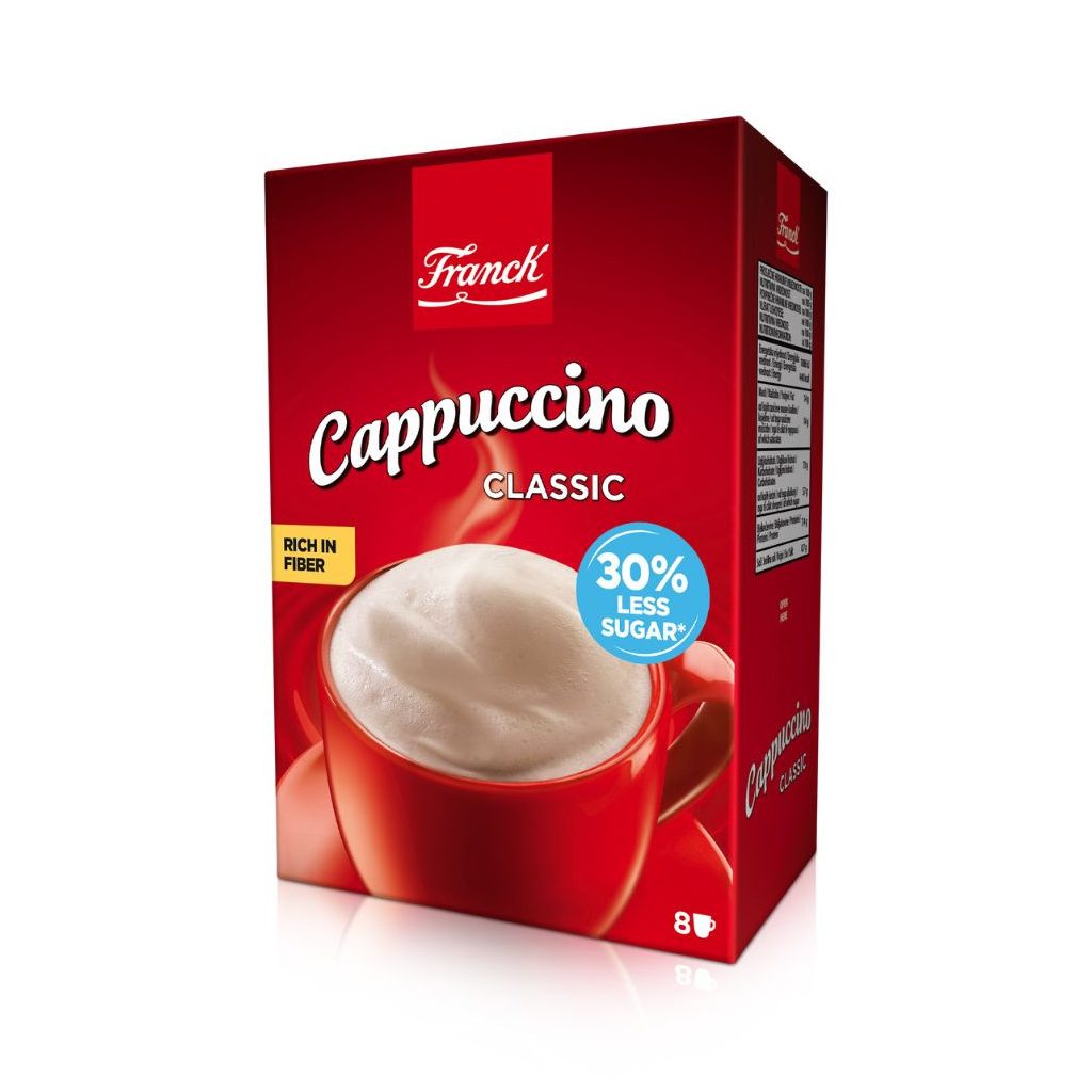 Franck instant cappuccino por - Klassszikus csökkentett cukortartalommal (112 g)