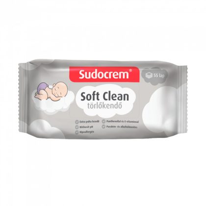 Sudocrem Soft Clean nedves törlőkendő 55 db