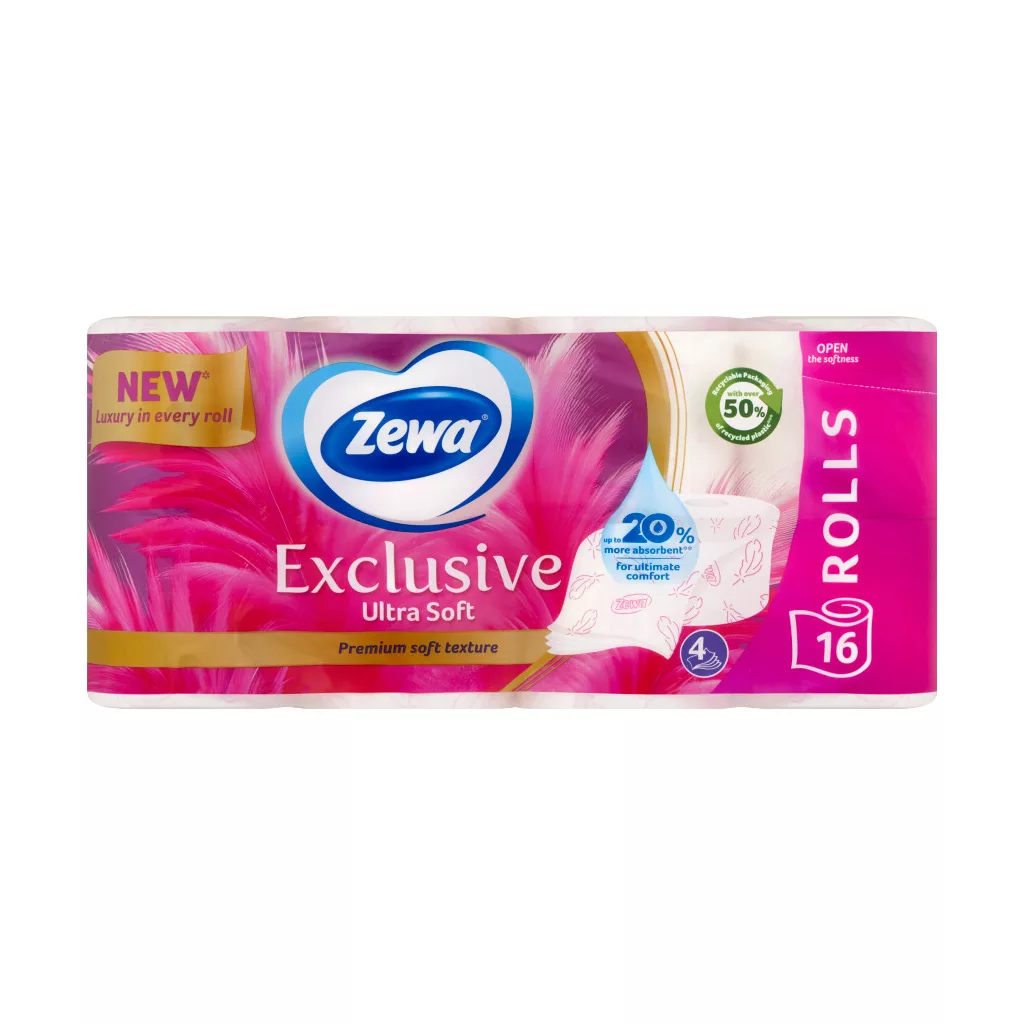 Zewa Exclusive Ultra Soft toalettpapír 4 rétegű (16 tekercs)