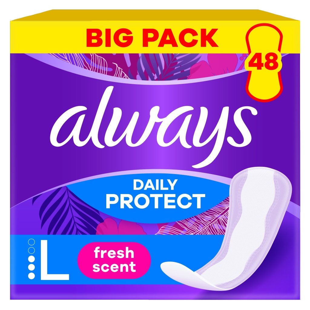 Always Daily Protect Hosszú Friss illattal Tisztasági Betét (48 db)