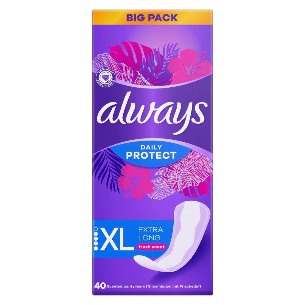 Always Daily Protect Extra hosszúság Friss illattal Tisztasági Betét (40 db)