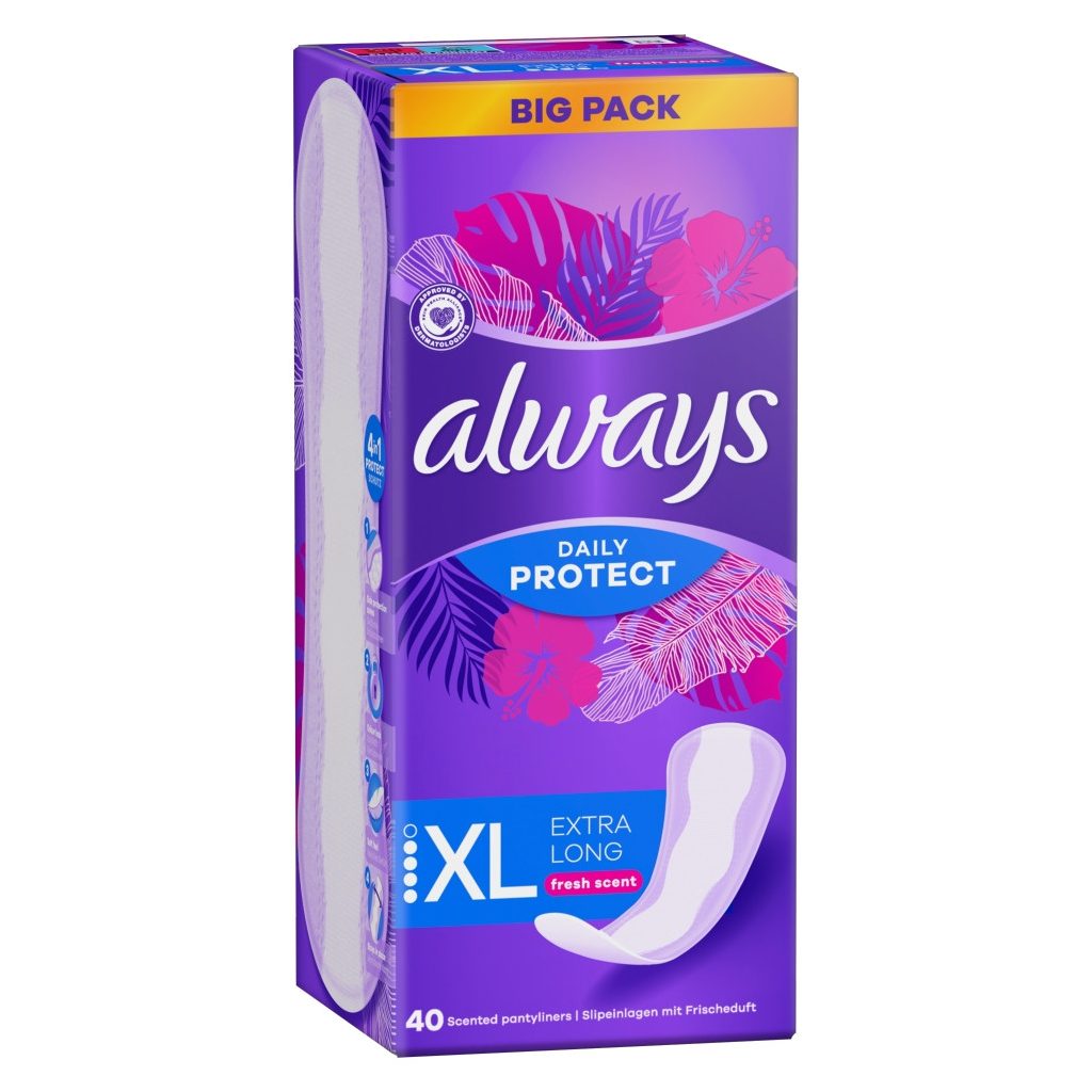 Always Daily Protect Extra hosszúság Friss illattal Tisztasági Betét (40 db)