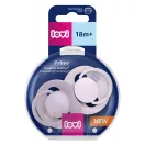 LOVI Dinamikus szilikon cumi Prime 18hó 2db (lila-viola)
