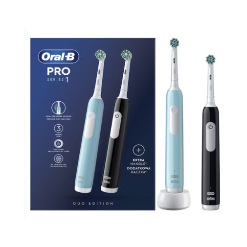 CSOMAGOLÁSSÉRÜLT - Oral-B Pro Series 1 DUO elektromos fogkefék fekete-kék