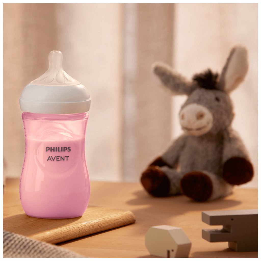 Philips Avent SCY903/11 Natural Response cumisüveg 260 ml (rózsaszín)