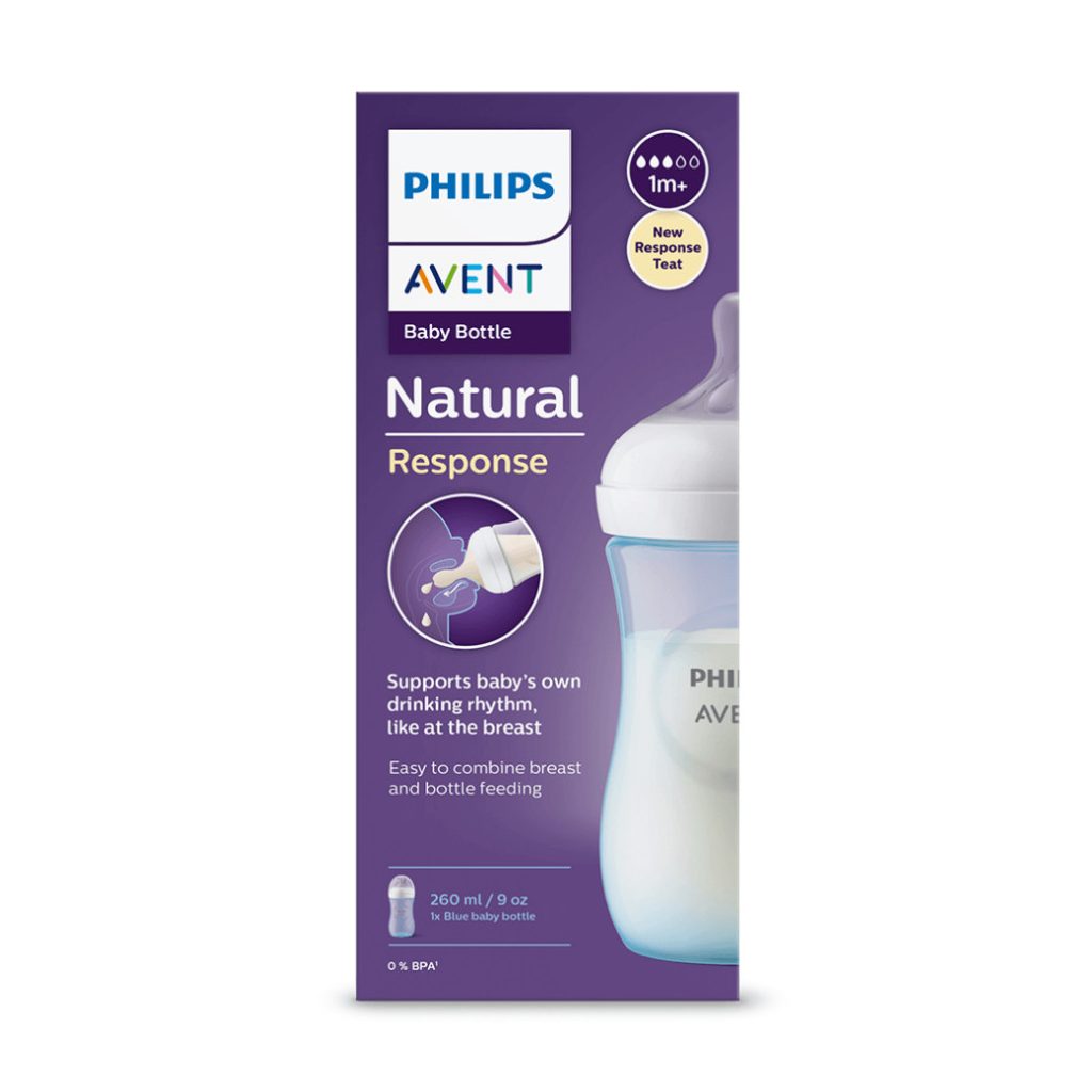 Philips Avent SCY903/21 Natural Response cumisüveg 260 ml (kék)