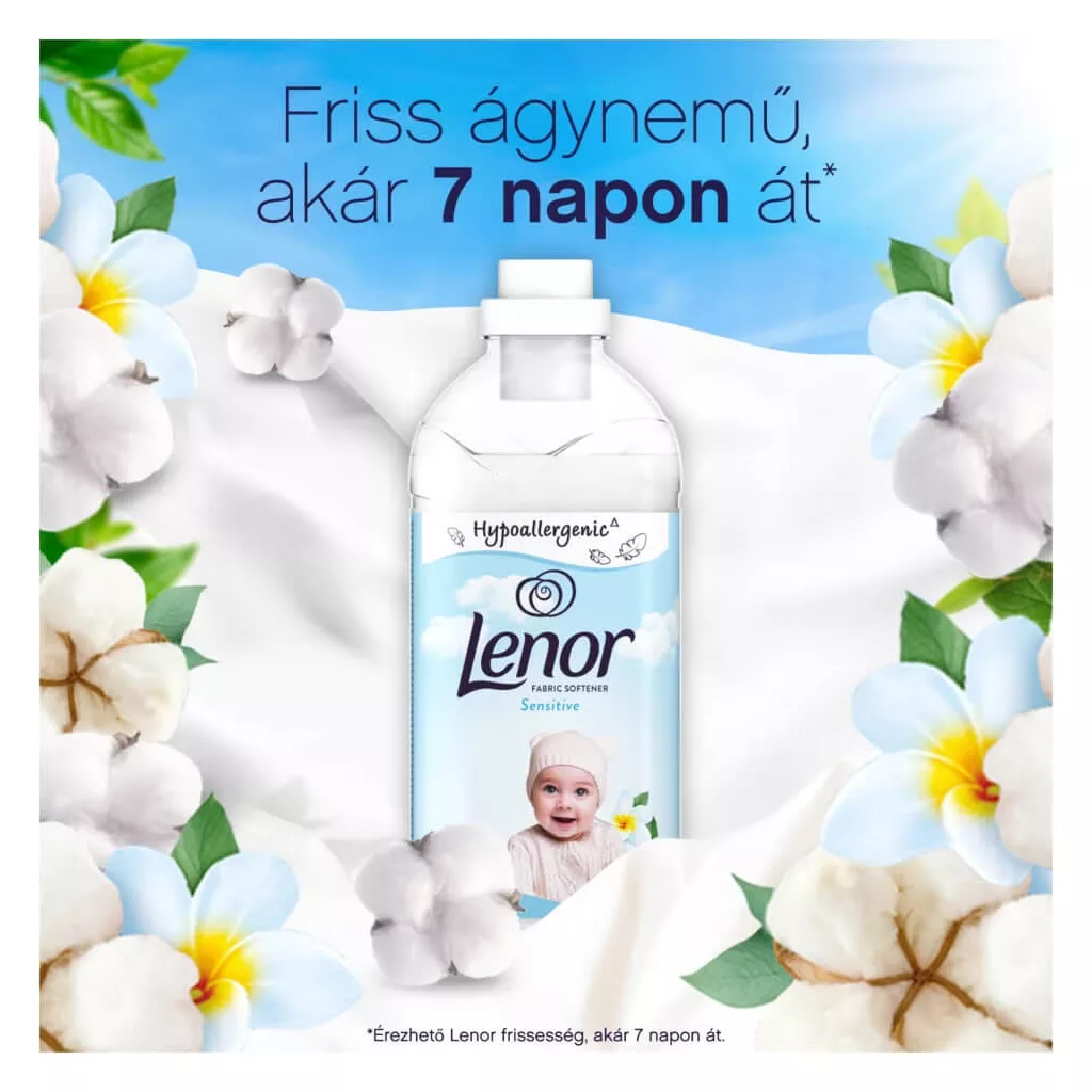 Lenor Sensitive textilöblítő 1,6 liter (64 mosás)
