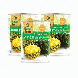 Natur Farm darabolt ananász (3x565 g)