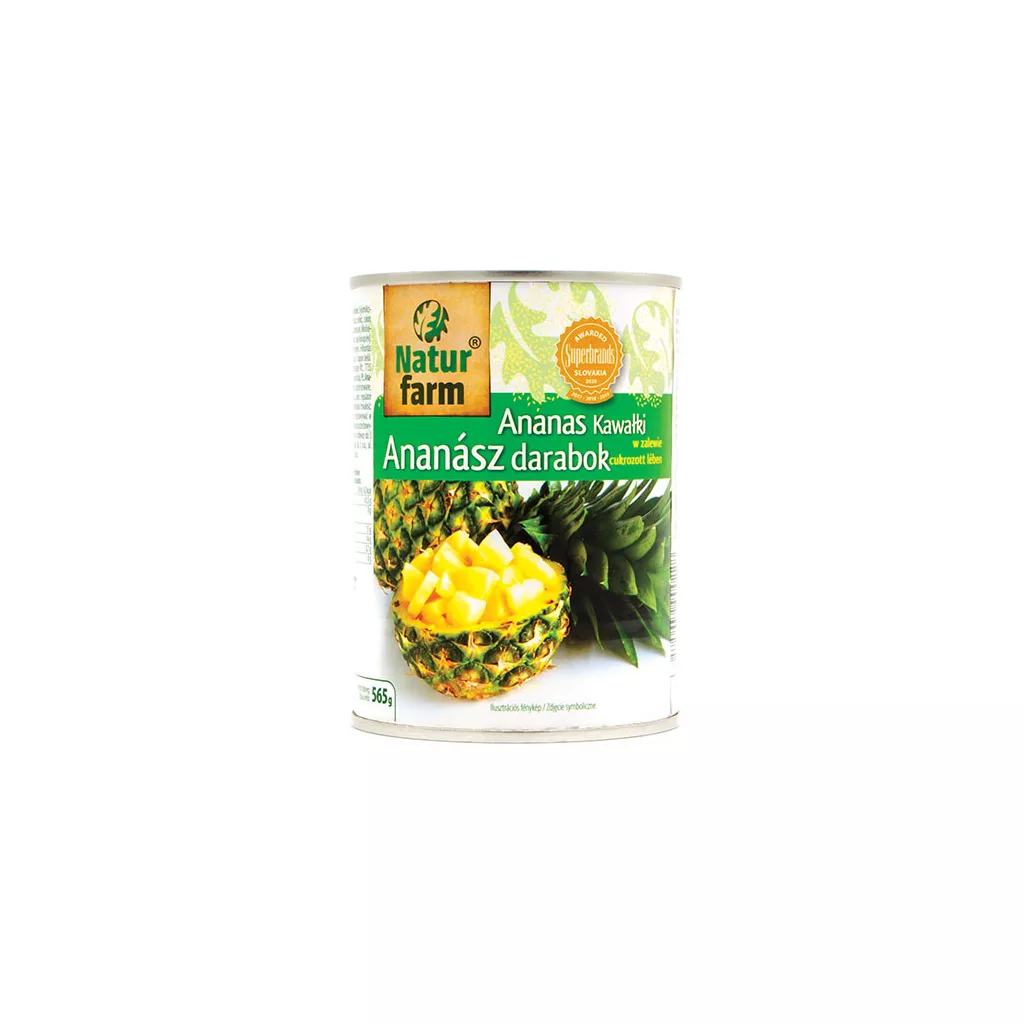 Natur Farm darabolt ananász (3x565 g)