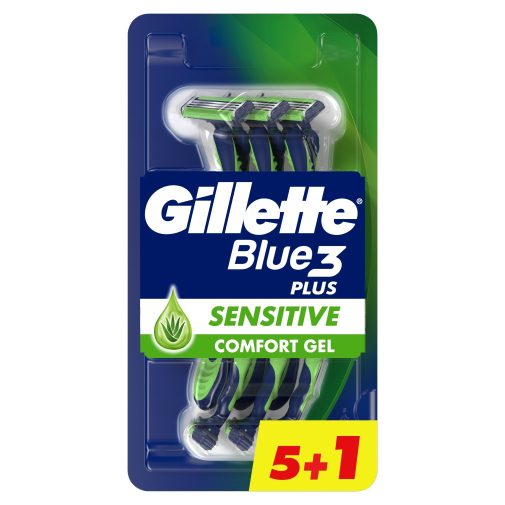 Gillette Blue3 Plus Sensitive eldobható borotva (6 db)