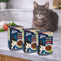   Purina Felix Soup Original alutasakos macskaeledel házias válogatás szószban (18x48 g)