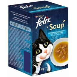   Purina Felix Soup Original alutasakos macskaeledel halas válogatás szószban (6x48 g)