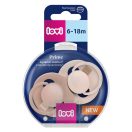 LOVI Dinamikus szilikon cumi Prime 6-18hó 2db (bőrszín-púderszín)