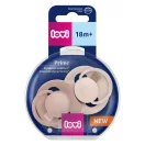 LOVI Dinamikus szilikon cumi Prime 18hó 2db (bőrszín-púderszín)