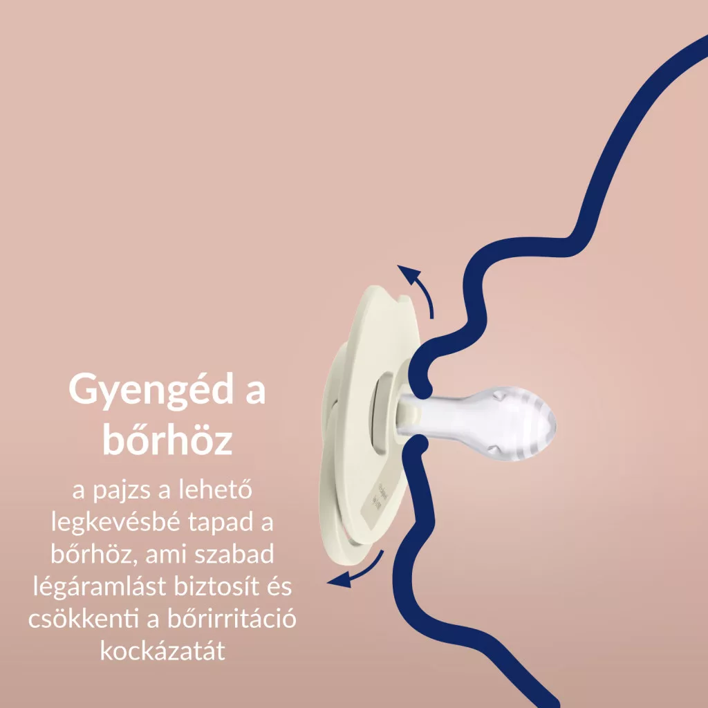 LOVI Dinamikus szilikon cumi Prime 18hó 2db (bőrszín-púderszín)
