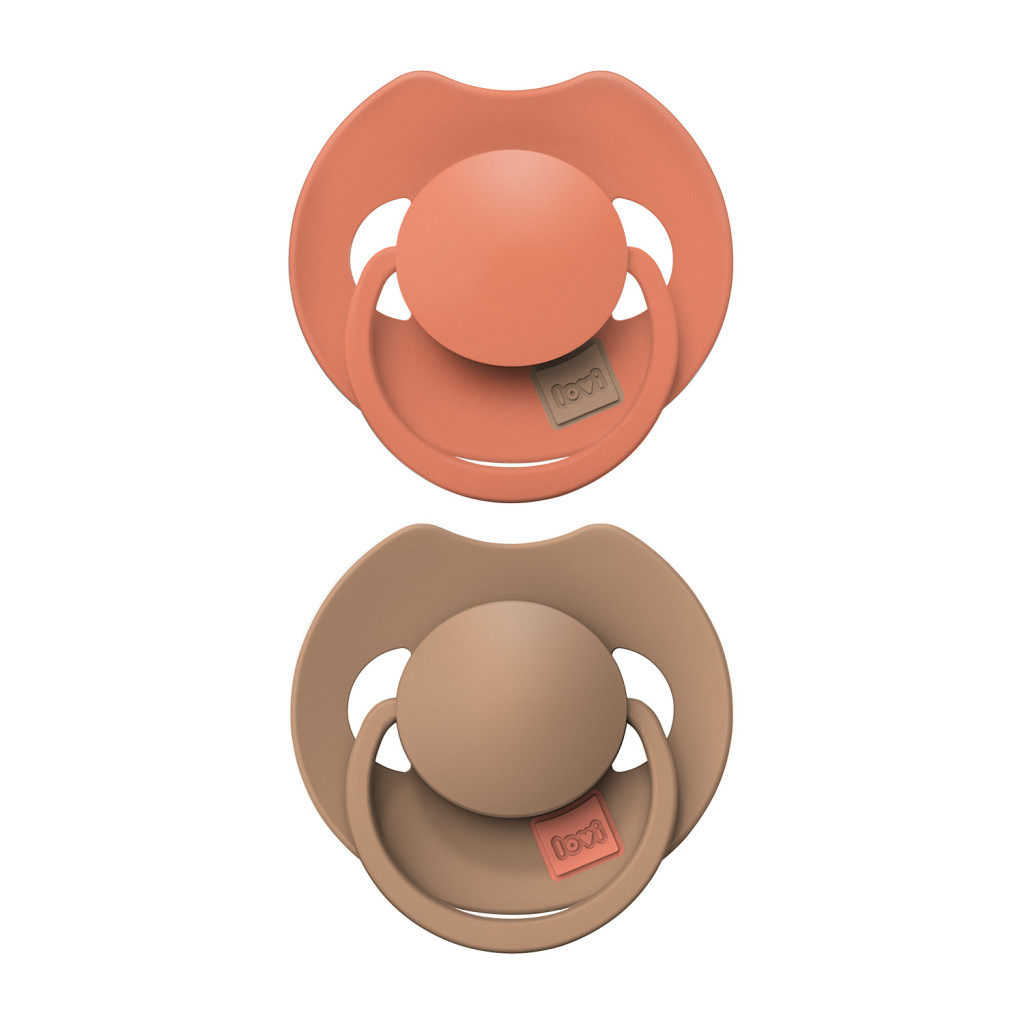 LOVI Dinamikus szilikon cumi Prime 18hó 2db (granola-narancs)