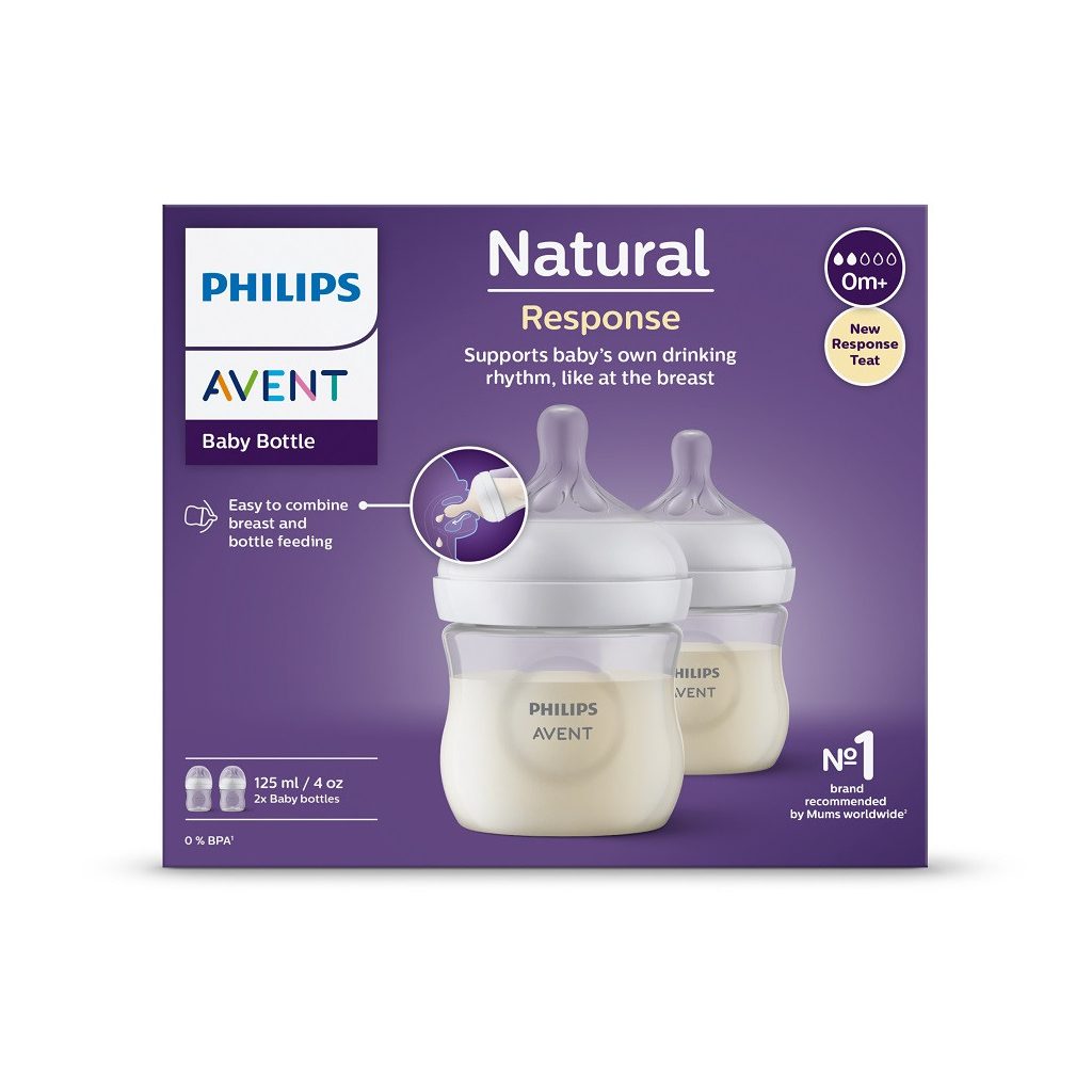 Philips Avent SCY900/02 Natural Response cumisüveg 125 ml, 0hó+ 2 db