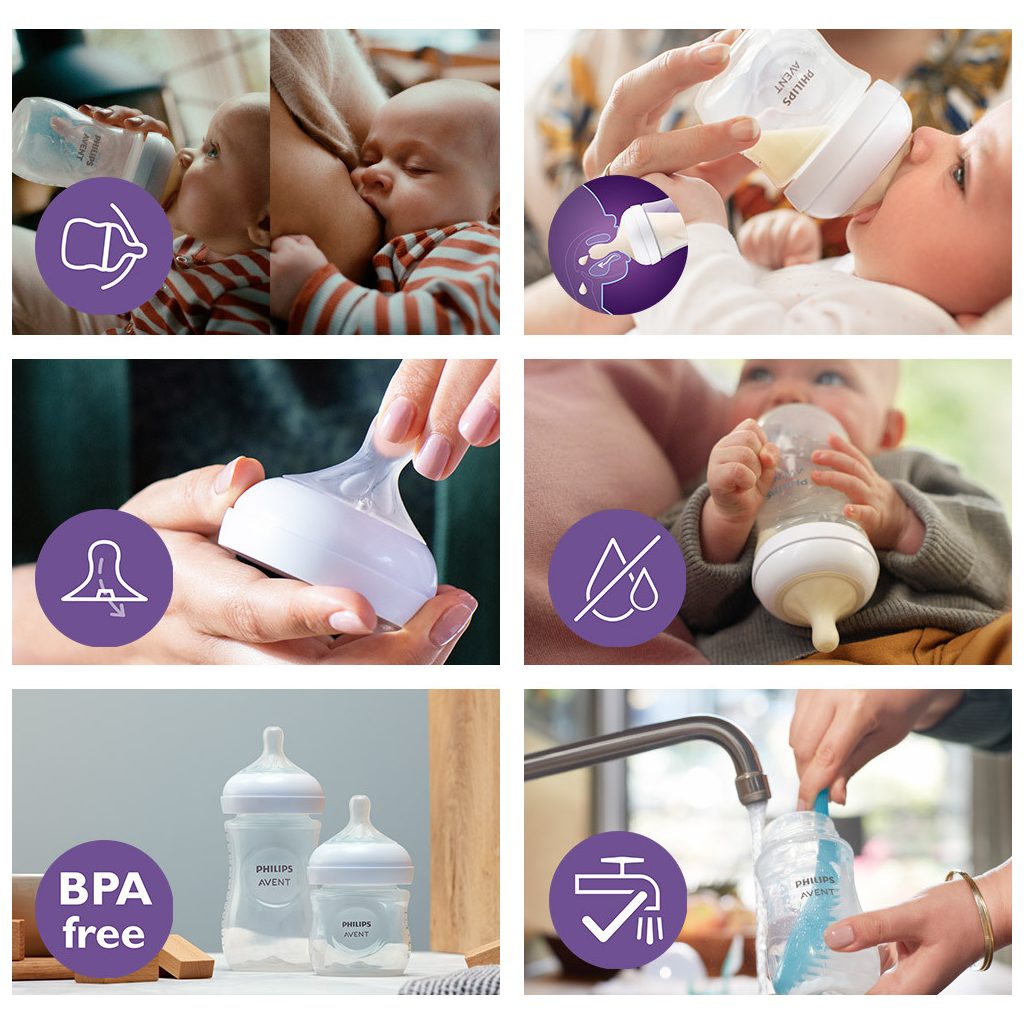 Philips Avent SCY900/02 Natural Response cumisüveg 125 ml, 0hó+ 2 db