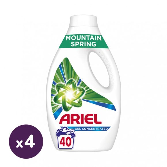 Ariel Mountain Spring folyékony mosógél 4x2,2 liter (160 mosás)