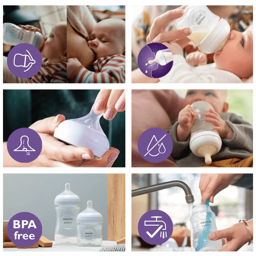 Philips Avent SCY930/01 Natural Response üvegből készült cumisüveg 120 ml