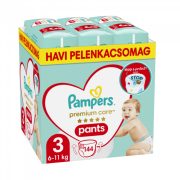 Pampers Premium Care Pants bugyipelenka 3, 6-11 kg, 144 db