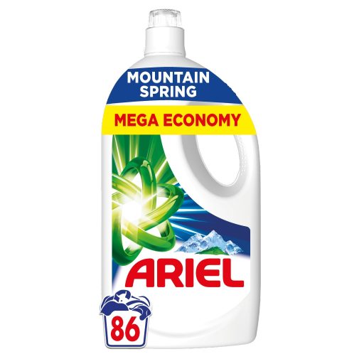 Ariel Mountain Spring folyékony mosószer 3,87 liter (86 mosás)