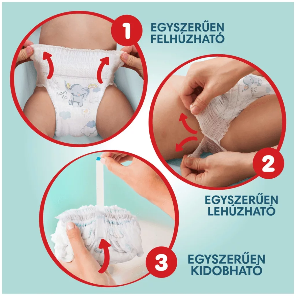 Pampers Premium Care Pants bugyipelenka 4, 9-15 kg, HAVI PELENKACSOMAG 114 db