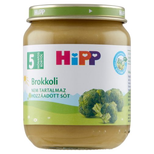 Hipp BIO Brokkoli főzelék, 5 hó+ (125 g)
