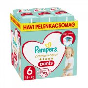 Pampers Premium Care Pants bugyipelenka 6, 15 kg+, 93 db