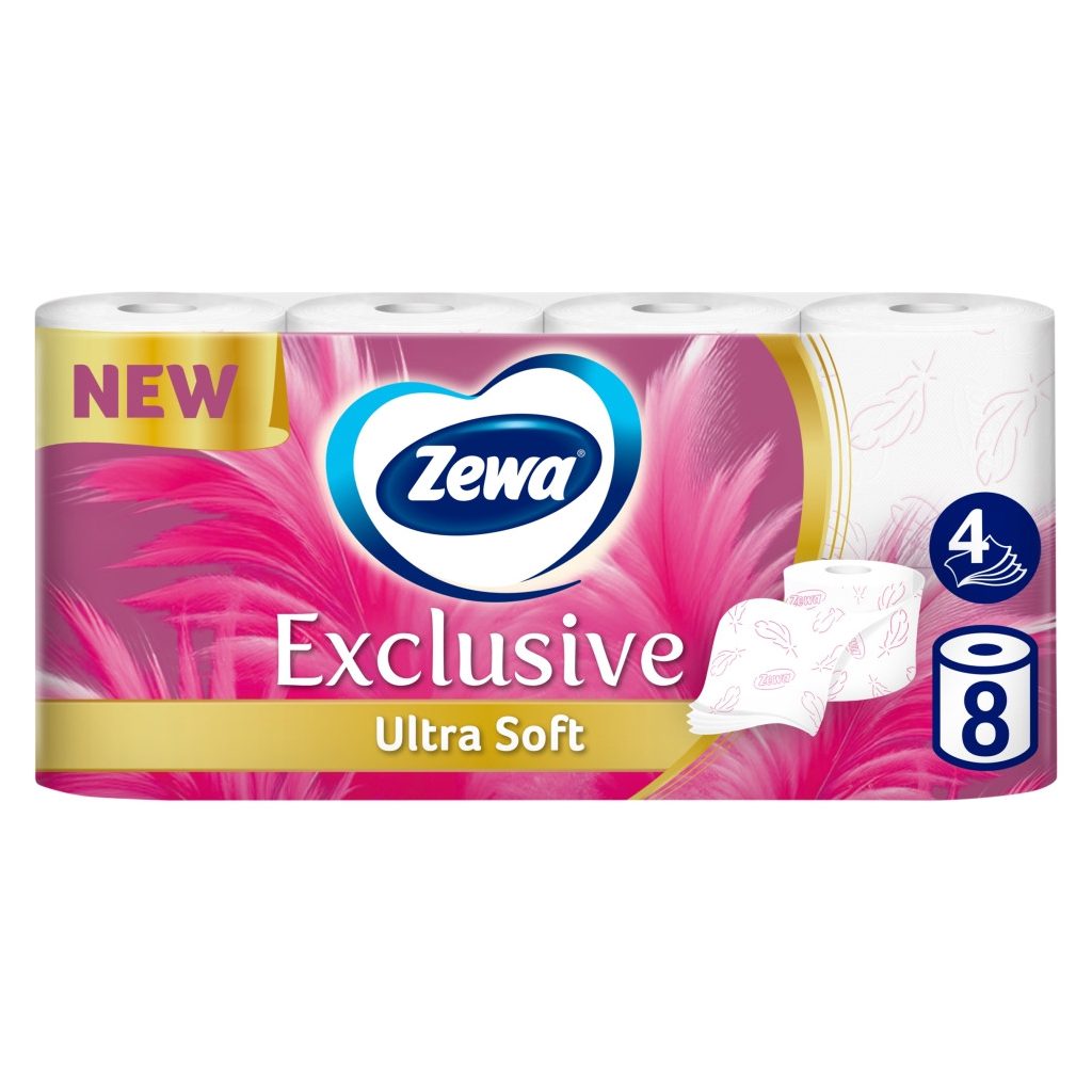 Zewa Exclusive Ultra Soft toalettpapír 4 rétegű (8 tekercs)