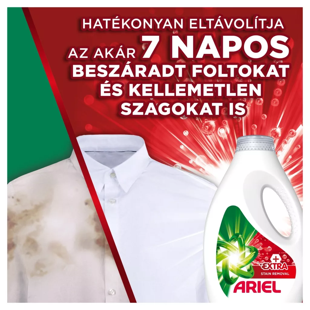 Ariel Extra Clean folyékony mosószer 2,25 liter (50 mosás)