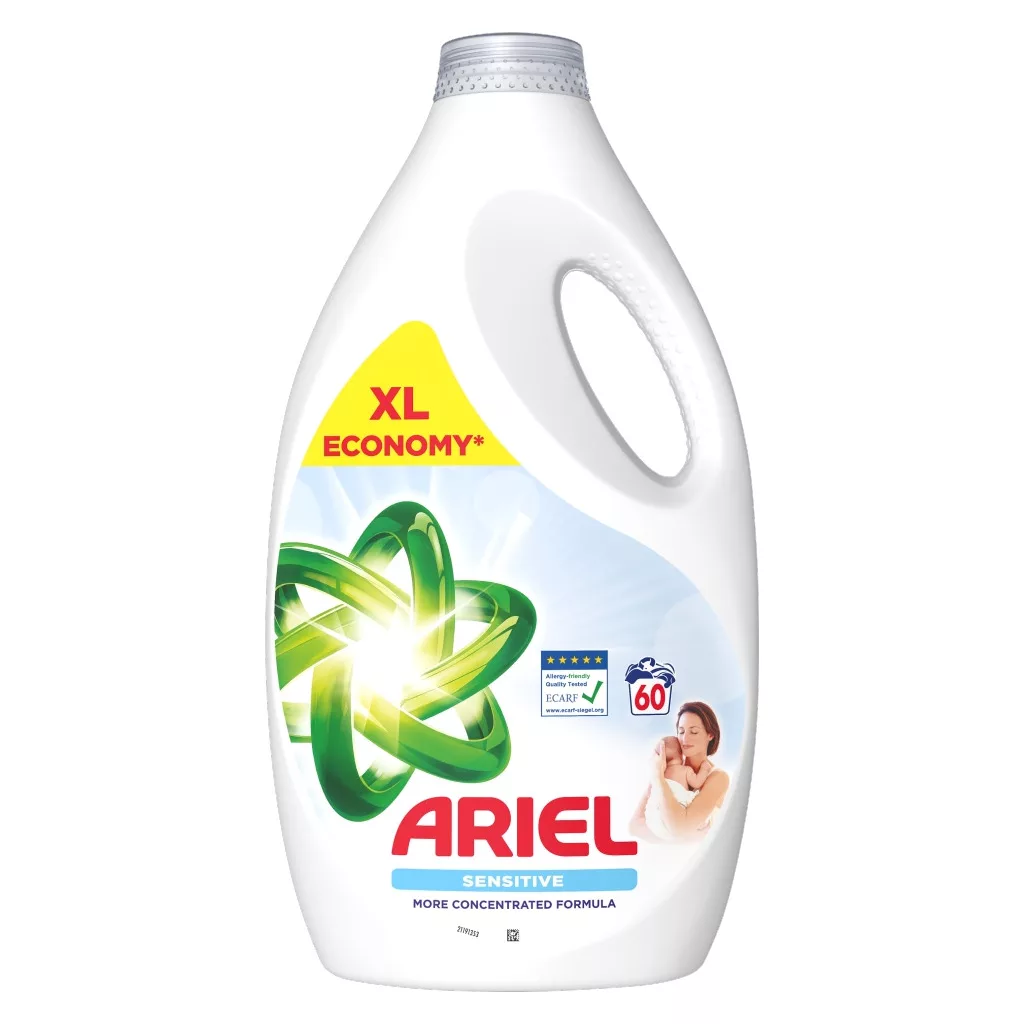 Ariel Sensitive Skin folyékony mosószer 2,7 liter (60 mosás)