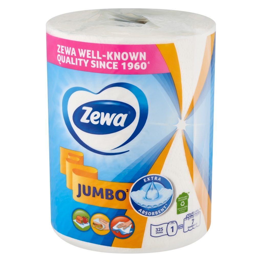 Zewa Jumbo White 2 rétegű papírtörlő 1 tekercs (325 lap)