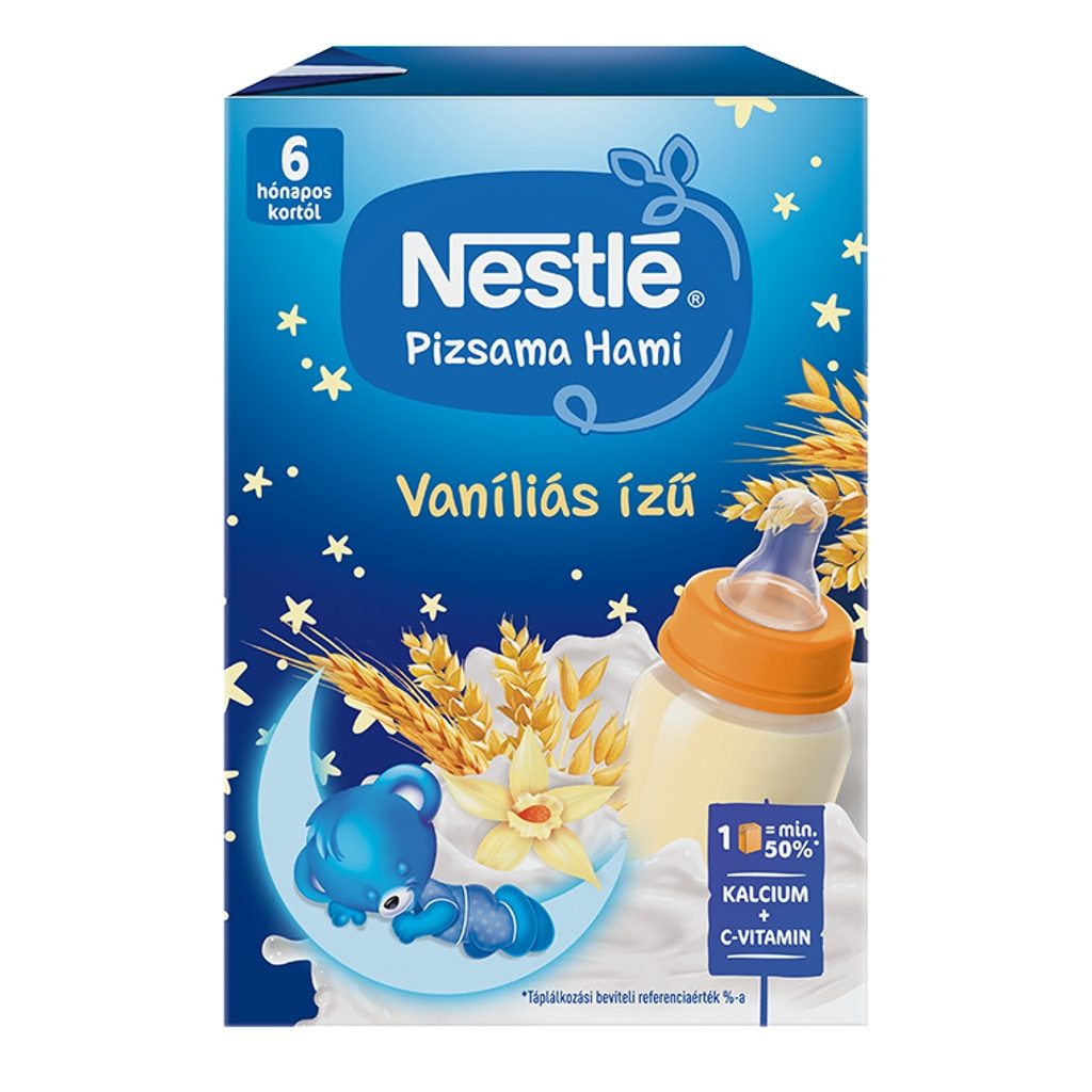 Nestlé Pizsama Hami UHT Vaníliás ízű folyékony gabonás bébiétel 6 hó+ (400 ml)