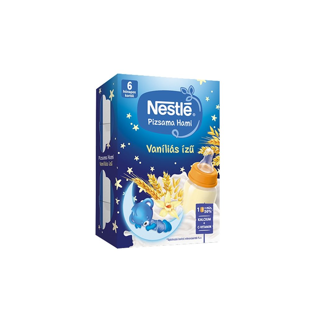 Nestlé Pizsama Hami UHT Vaníliás ízű folyékony gabonás bébiétel 6 hó+ (400 ml)