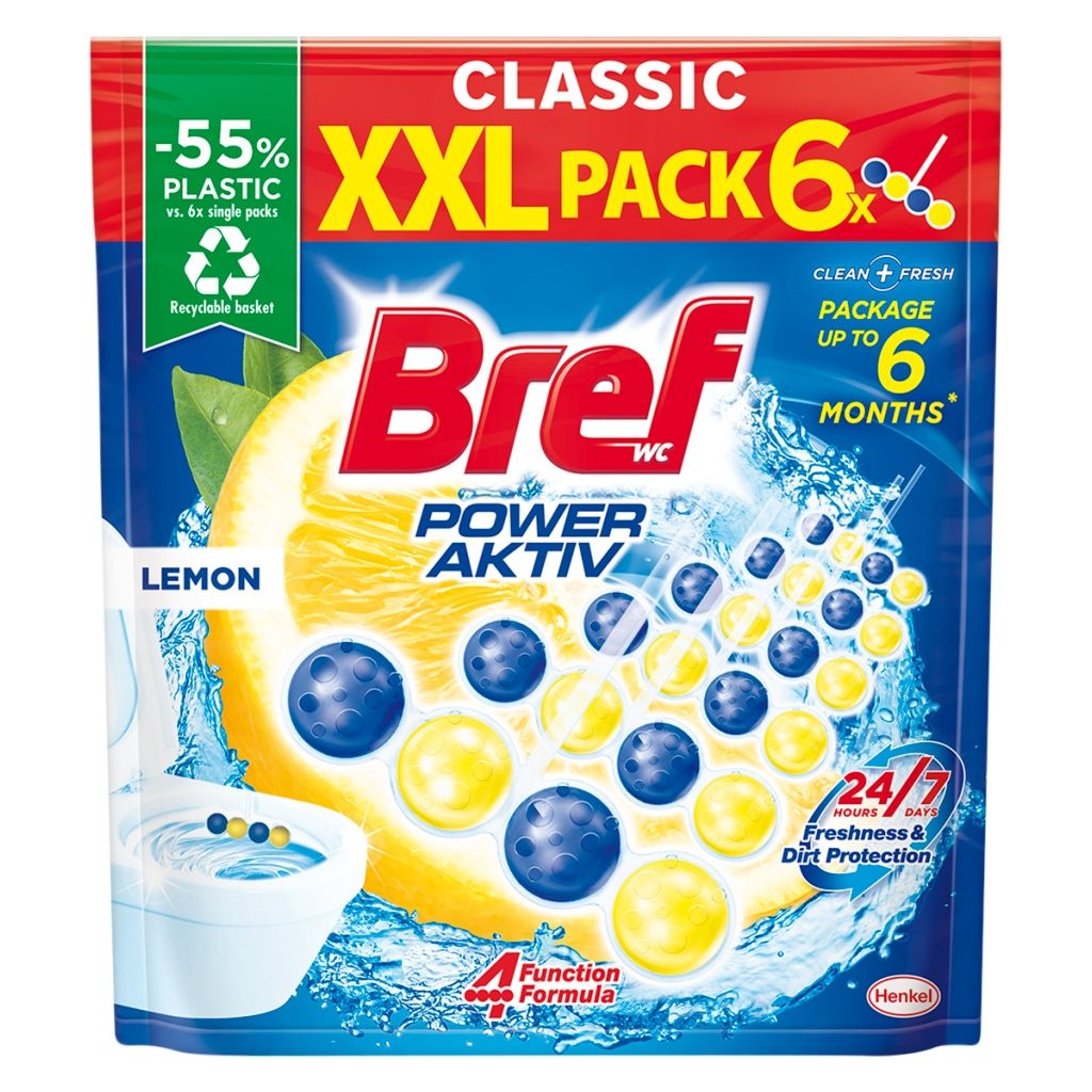 Bref Power Aktiv Lemon toalett frissítő (6x50 g)