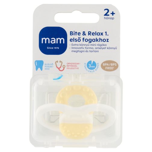 MAM Bite & Relax 1. mini rágóka  2+ hónap (lányos)