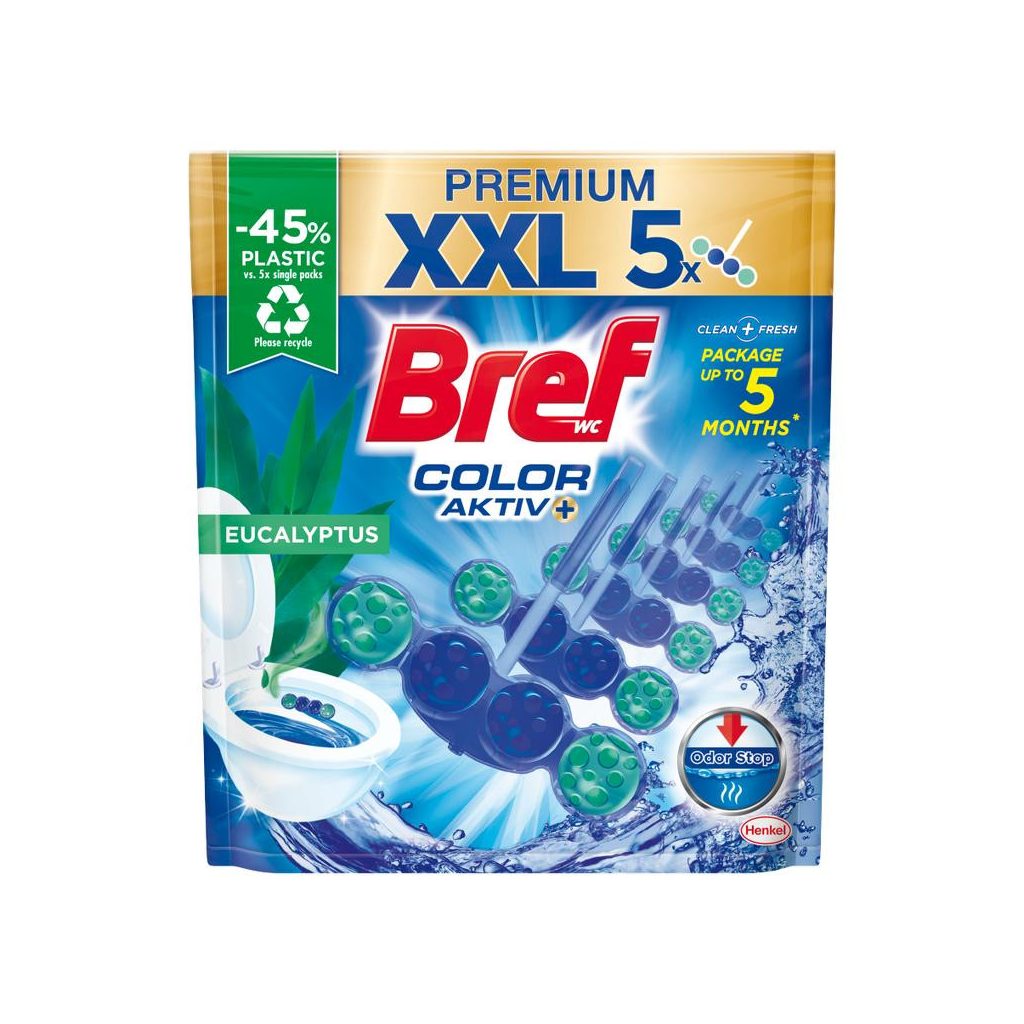 Bref Color Aktiv Eucalyptus WC frissítő (5x50 g)