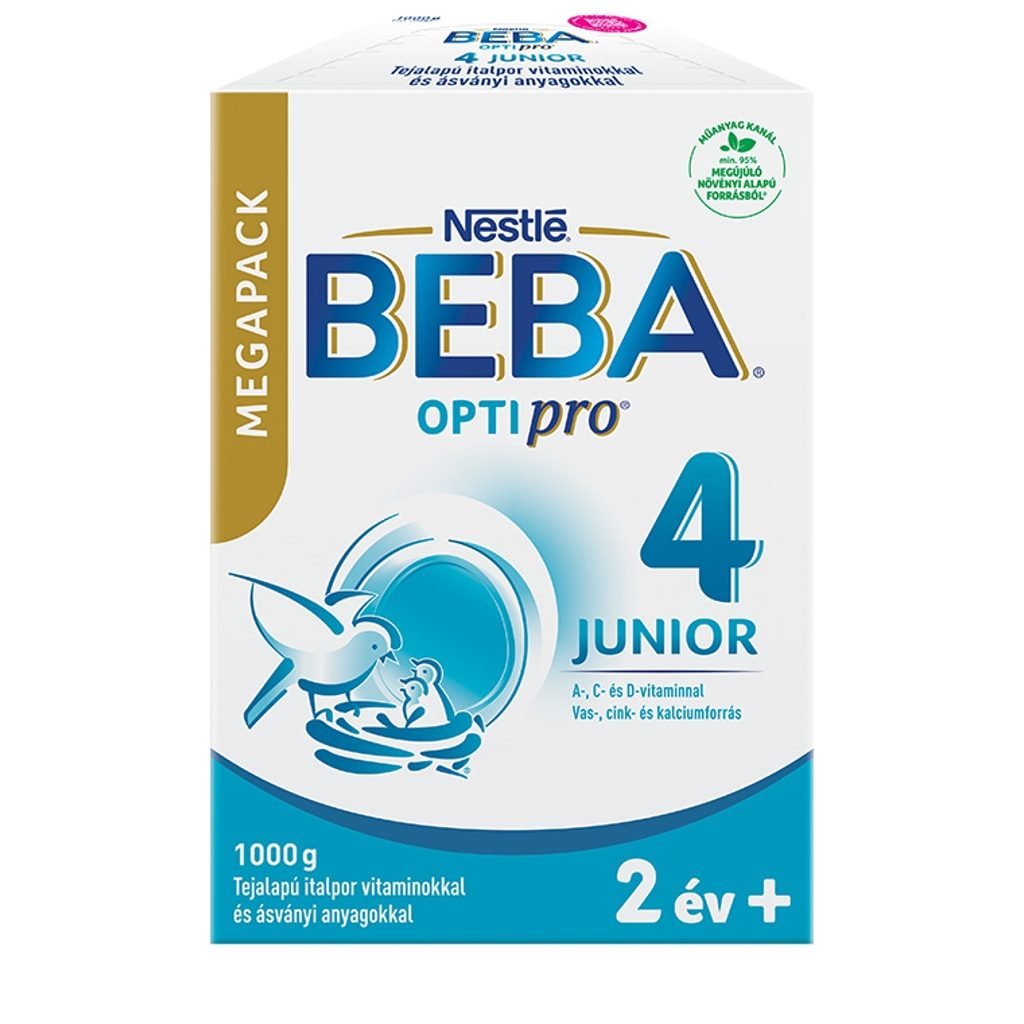 BEBA OptiPro 4 Junior tejalapú italpor vitaminokkal és ásványi anyagokkal 24 hó+ (1000 g)