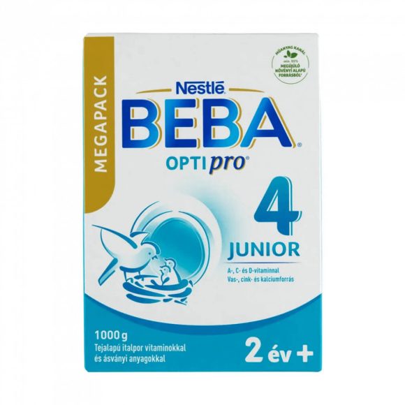 BEBA OptiPro 4 Junior tejalapú italpor vitaminokkal és ásványi anyagokkal 24 hó+ (1000 g)