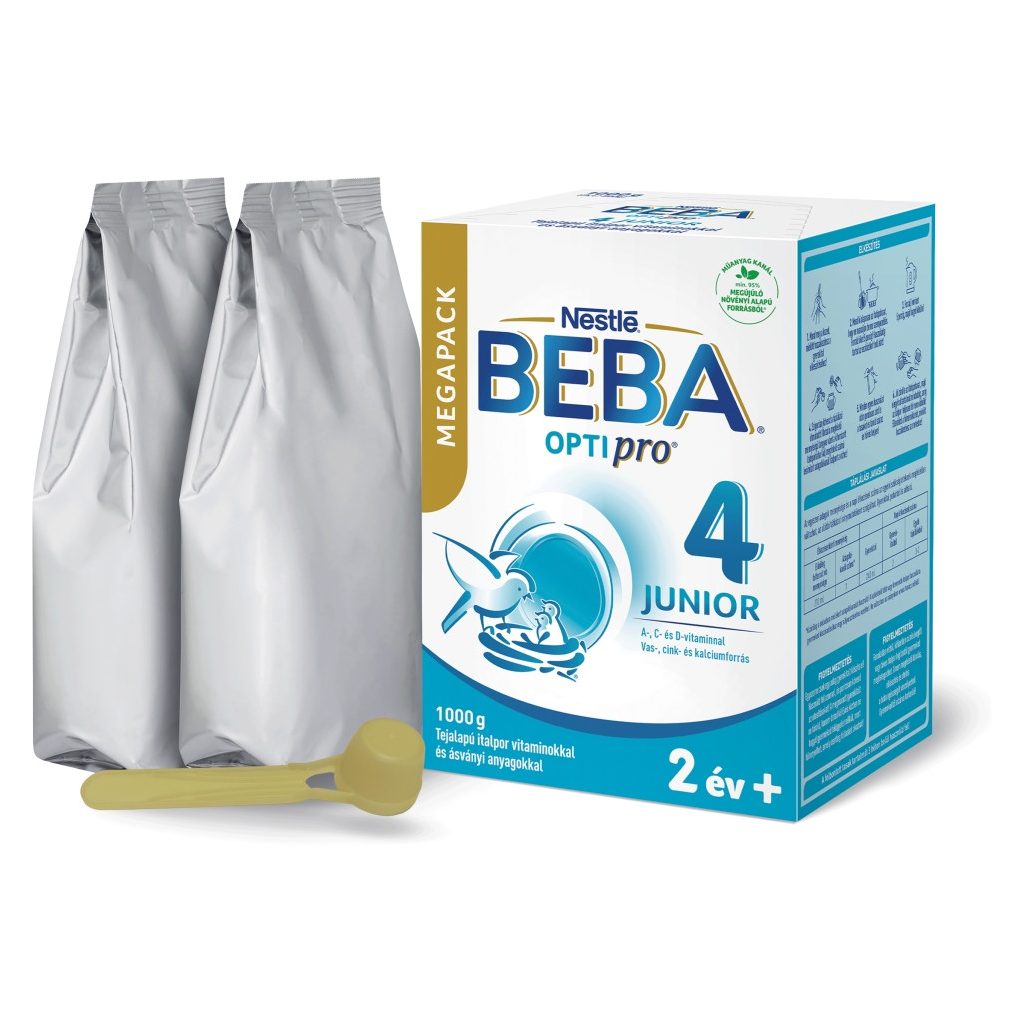 BEBA OptiPro 4 Junior tejalapú italpor vitaminokkal és ásványi anyagokkal 24 hó+ (1000 g)