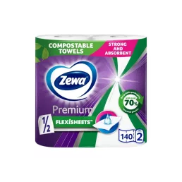   Zewa Premium Extra Long 2 rétegű papírtörlő, 2 tekercs (140 lap)