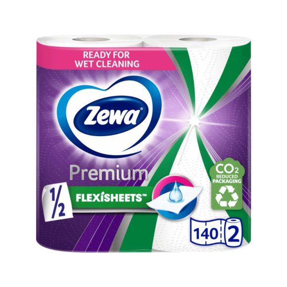 Zewa Premium Extra Long 2 rétegű papírtörlő, 2 tekercs (140 lap)