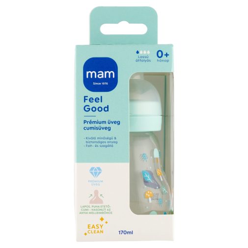 MAM Feel good üveg cumisüveg 170 ml (lányos)