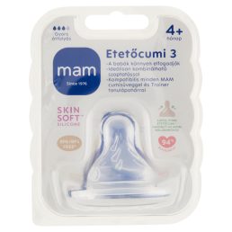 MAM etetőcumi 4 hó+ (3 cseppes, gyors átfolyású)